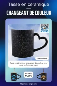 Tasse céramique magique ANGEL Arcachon