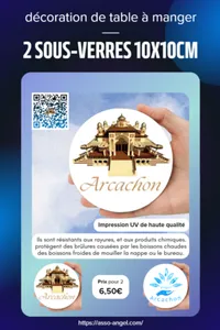 Sous-verres ANGEL Arcachon